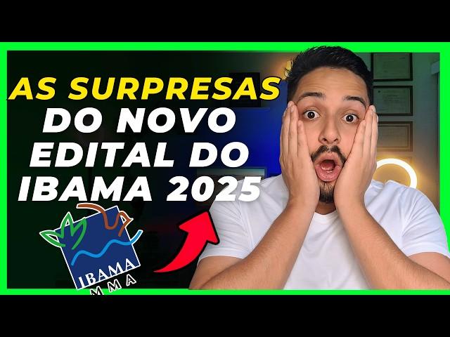 URGENTE! - EDITAL IBAMA 2025  - As SURPRESAS do NOVO EDITAL em DETALHES!