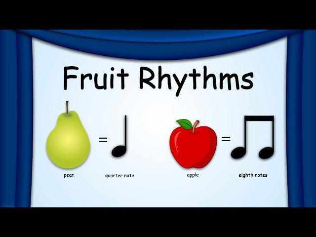 Fruit Rhythms 1 | Music Rhythms | Green Bean's Music