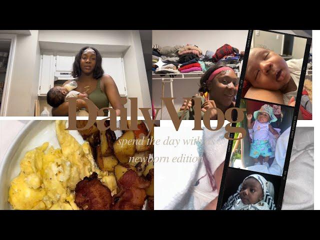 24 Hours With An Newborn🩵| First Time Mom| Daily Routine as a Baby 