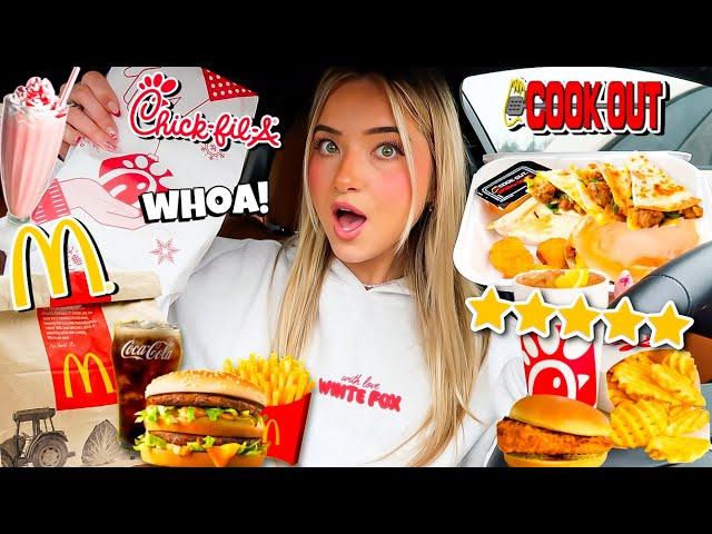 Eating the TOP ORDERED COMBOS at FAST FOOD RESTAURANTS For 24 HOURS!!