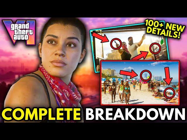 GTA 6 Trailer COMPLETE Breakdown! | 100+ NEW Gameplay & Story Details!