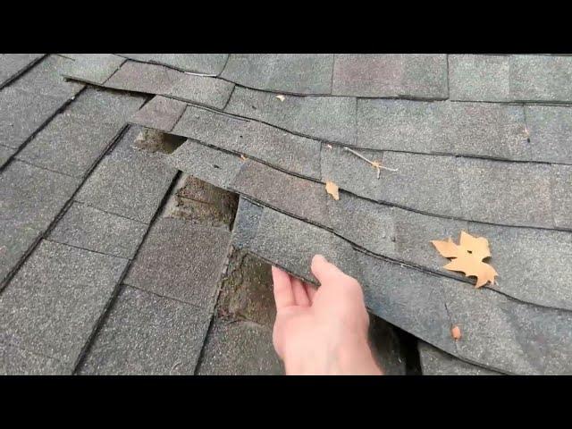 ️SEE FULLLARGER Roofs will cost more. This #roof is very old and IMPROPERLY Installed#valley#home