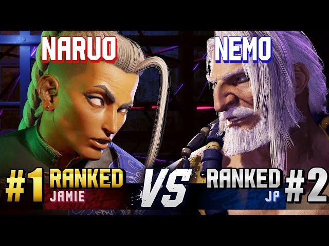 SF6 ▰ NARUO (#1 Ranked Jamie) vs NEMO (#2 Ranked JP) ▰ High Level Gameplay