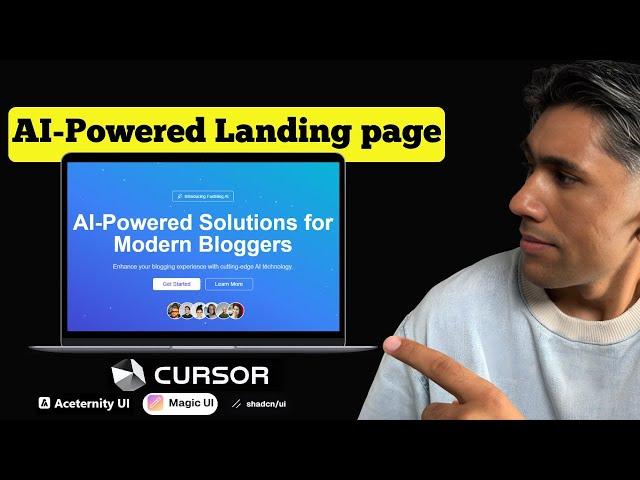 Instant AI SaaS Landing Pages with (Cursor AI + Magic UI + More) | 2024