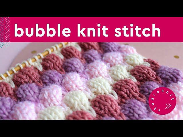 Bubble Stitch  Original Bobble Knitting Pattern