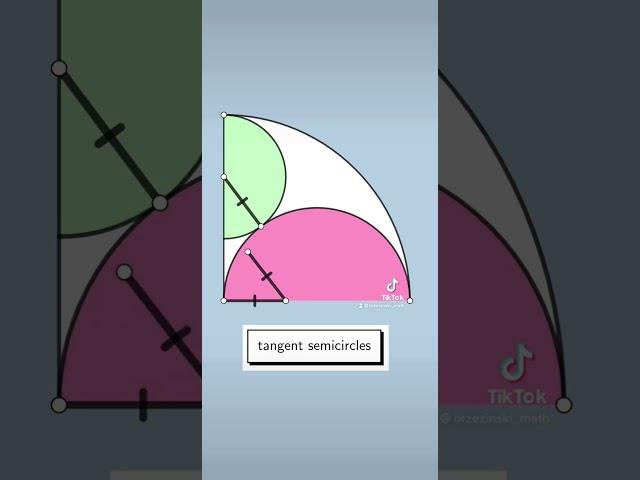 Tangent Semicircles in a Quarter Circle