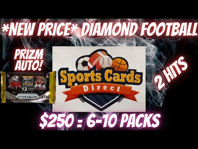 *NEW* Sports Cards Direct DIAMOND Football Subscription Box. $250 for 6-10 Packs. PRIZM AUTO HIT!