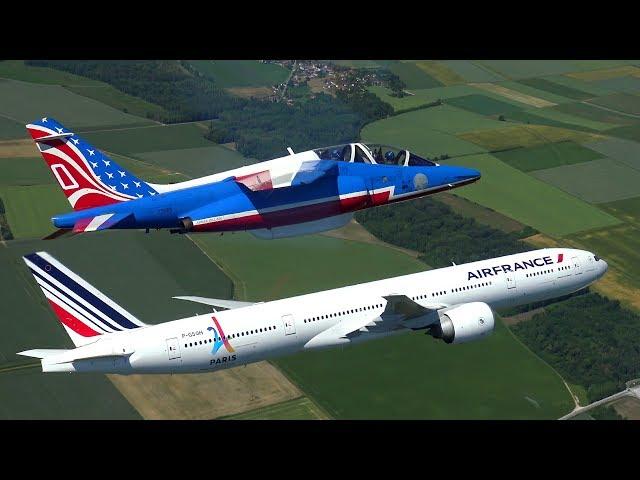 Air France B777 and Patrouille de France : Vol ATHOS777