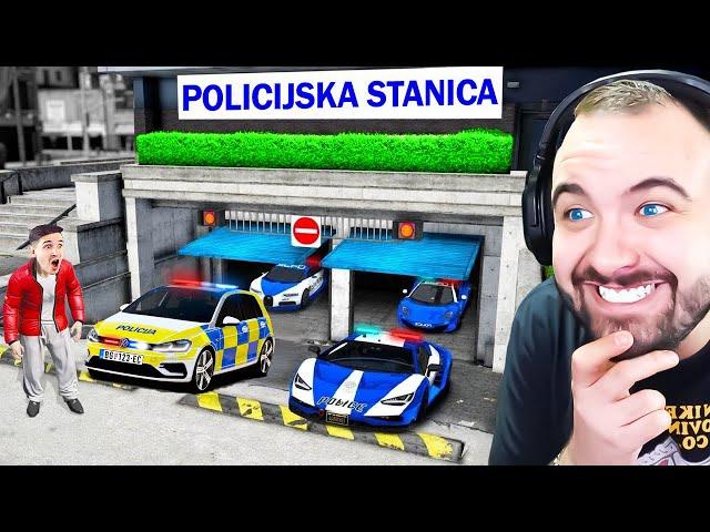 IMPE I JA SMO POSTALI POLICAJCI I UZELI TAJNA AUTA IZ  SKRIVENE GARAŽE U GTA 5!! ‍️ (GOLF 6R)