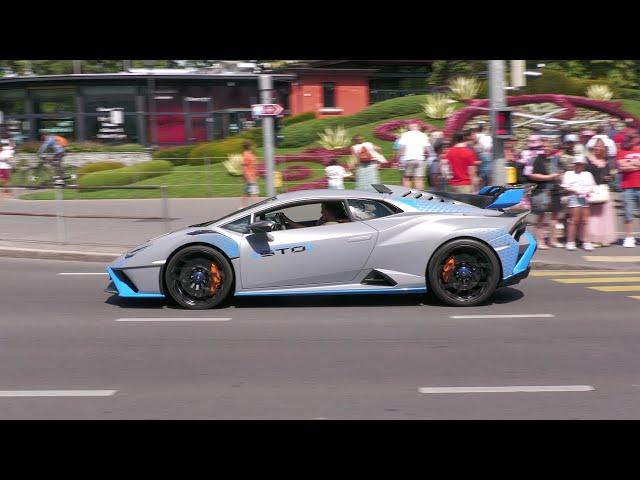 Supercars in Geneva Vol.8 ( Aventador SVJ, 3x Huracan STO, DBS Superleggera, Vanquish S )