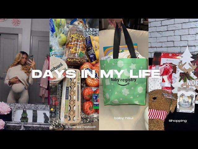 DAYS IN MY LIFE| HUGE shopping hauls + Thanksgiving GRWM Let’s chat  + Baby 1st kick + MORE