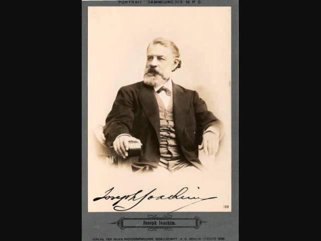 Joachim Plays Brahms Hungarian Dance No.1 1903 Berlin Recording