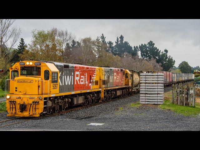 LOUD KiwiRail Freight Trains August & September 2024 (4K)