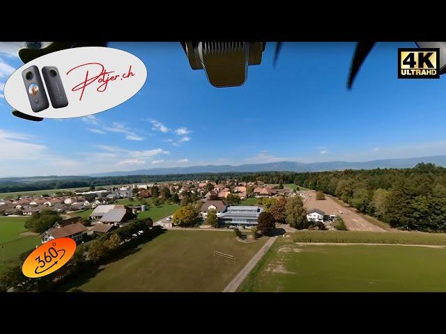 Wiler bei Utzenstorf von oben: Atemberaubende 360° Drohnenaufnahme Switzerland