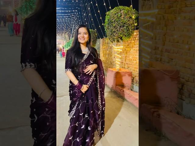 Bhartiya naari in purple saari#trendingshorts #saree #viral #youtube #jewellery #simplicity