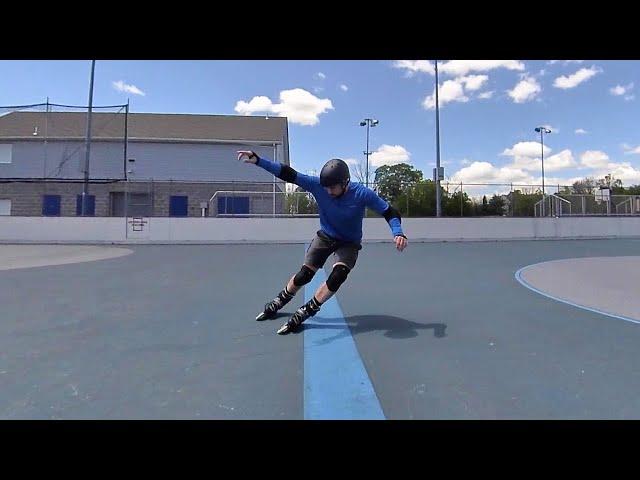 Inline Skating Parallel Slide Practice