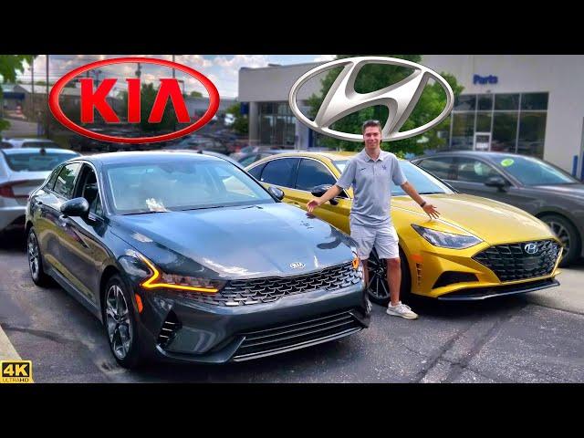 MIDSIZE THREATS! --  2021 Kia K5 vs. 2020 Hyundai Sonata: Comparison