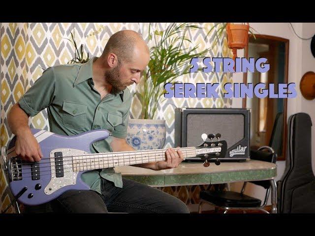 Serek Basses - 5 String "Serek Singles" Bass Pickups Demo