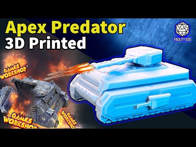 MOVE OVER GAMES WORKSHOP - A New APEX PREDATOR is in TOWN 3d Printing Mins & Terrain Warhammer 40k