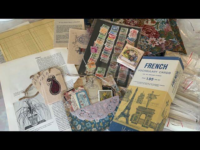 Happy mail + vintage ephemera haul // such cute junk journal inspiration