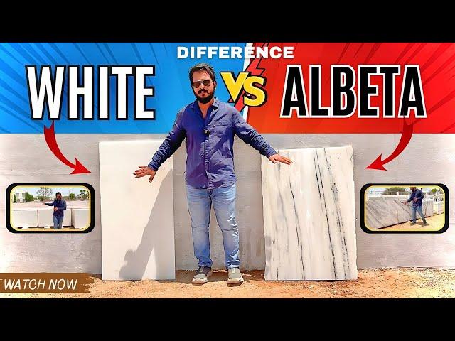 DIFFERENT BETWEEN WHITE O& ALBETA MARBLE. Difference between Makrana white marble or Albeta marble