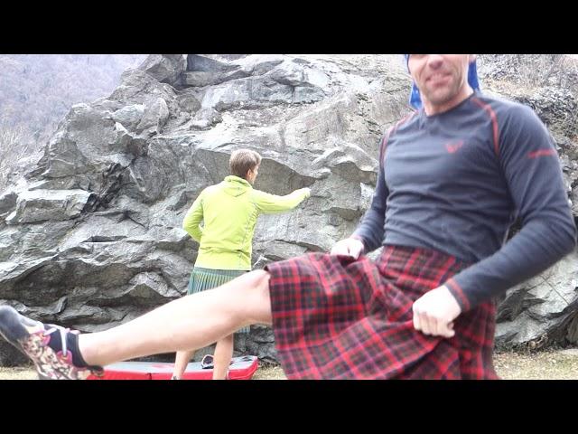 Kilted Bouldering