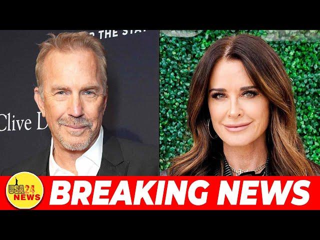 Kyle Richards denies hooking up with Kevin Costner after RHOBH co star claims she did