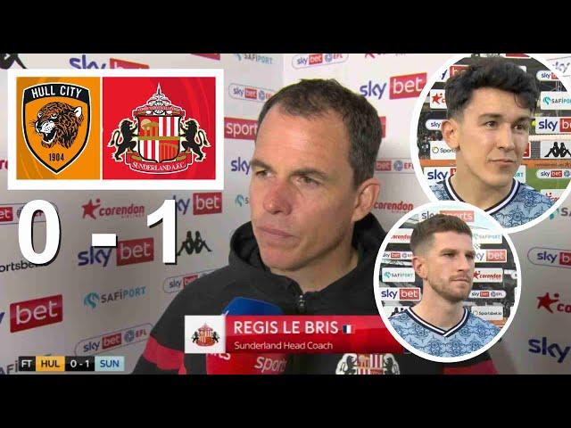 Regis Le Bris Luke O'Nien Chris Mepham Post Match Interview Hull City 0 vs 1 Sunderland 20/10/2024