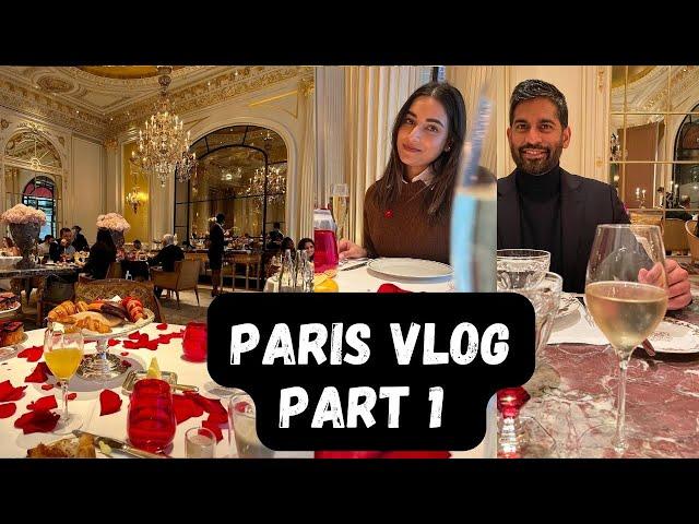 Paris Vlog Part 1 || Plaza Athenee | Hotel Photoshoot | Valentines Day