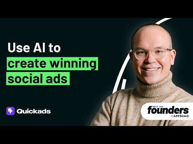 Use AI To Analyze And Create Market Tested Ad Creatives That Are On-Brand! | Quickads