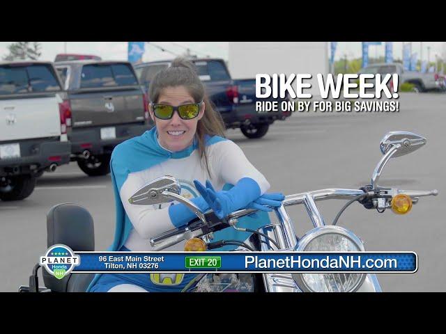 Get special bike week pricing at Planet Honda NH