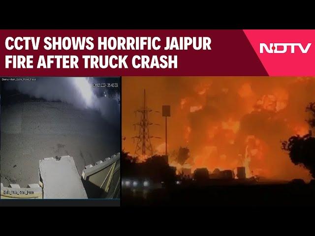 Jaipur News Today | CCTV Captures Fire Tragedy: 8 Dead, Many Critical After Truck Collision