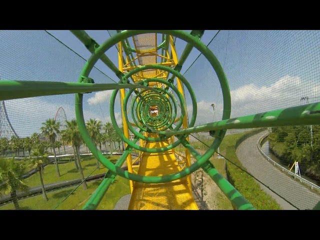 Ultra Twister Roller Coaster POV Nagashima Spaland Japan Togo Heartline Coaster