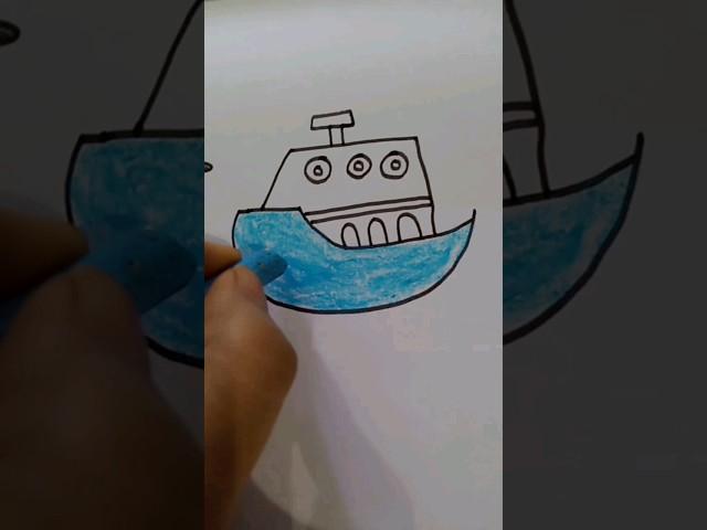 How to draw easy  ship drawing  #viralvideo #tuitionvlog #shortsvideo