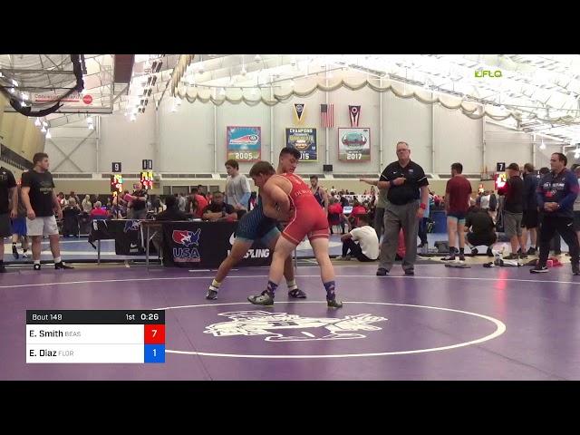 2018 UWW Cadet And U23 Nationals/U23 Greco-Roman 77 Consi-Semis - Eddie Smith (Beas) Vs. Emanuel D