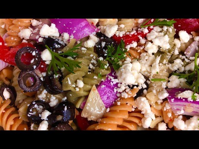  BEST EVER GREEK PASTA SALAD Cooking w/ Ashley