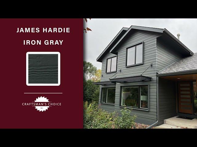 James Hardie Iron Gray Siding Color Project Examples & Design Ideas