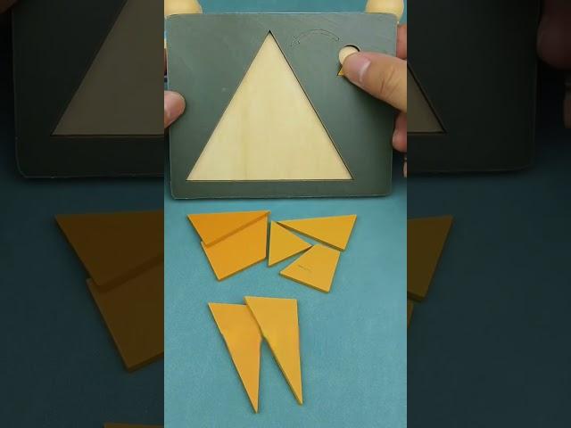 How to fit the small triangle without changing the puzzle's area#puzzle#iq#iqtest