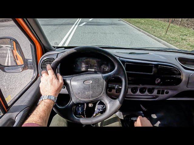 1998 Ford Transit Mk3 [2.5 D 75HP] | POV Test Drive #1170 Joe Black