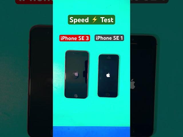 iPhone SE 3 vs iPhone SE Speed Test #iphonese3 #shorts #iphonese1stthgen