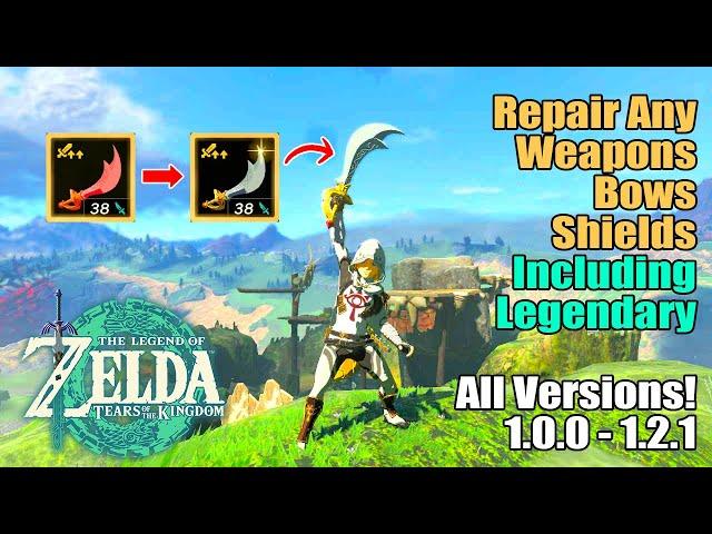 EASILY Repair ALL Weapons/Bows/Shields INCLUDING Legendary Equipment in Tears of the Kingdom