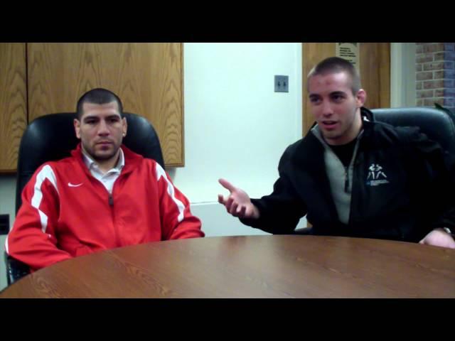 ESU Wrestling - Head Coach Joey Rivera, DII SR1 OW Brendan McKeown 2-25-13