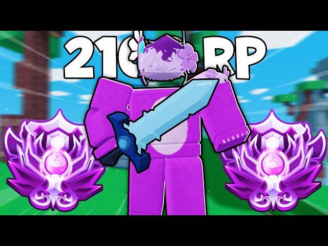 Hitting NIGHTMARE top 1 2100 RP (roblox bedwars)