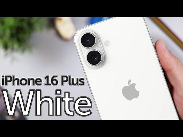 White iPhone 16 Plus is CLEAN! Unboxing, First Impressions & Color Review!