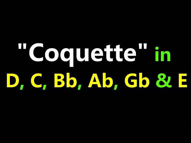 COQUETTE IN 6 KEYS!! - Gypsy Jazz Backing Track