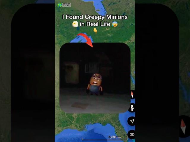 I Found Creepy Minions in Real Life On Google Earth & Google Maps! #shorts #findwouldexploring