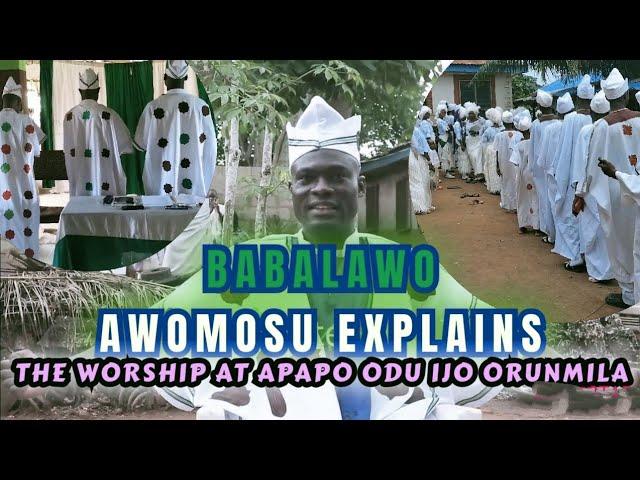 Ifa Worship at the Apapo Odu Ifa Temple & Ijo Orunmila Worship Centre Explained by Babalawo Awomosu