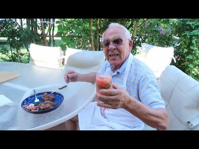 Grilling Steaks on the BBQ and Harvesting Vegetables and Herbs from my Garden