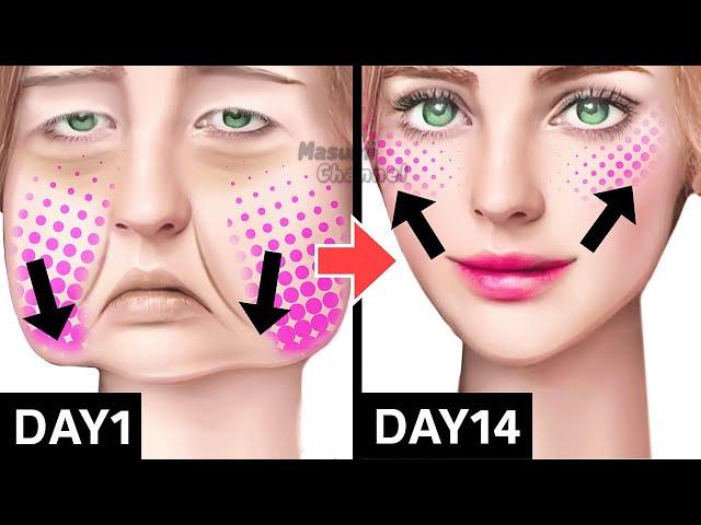 30 MINS FACE LIFTING EXERCISES For Jowls, Laugh Lines (Nasolabial Fold) Anti-Aging