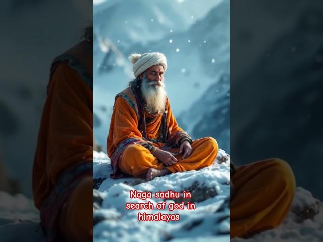 Naga Sadhu Meditation In Himalayas ️#naga #aghoribaba #kumbh #sadhu #meditation #dhyana